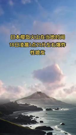 日本樱岛火山喷发